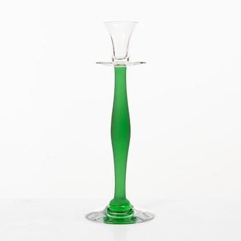 Anne Nilsson, A pair of "Celeste" glass candle holders, Orrefors.