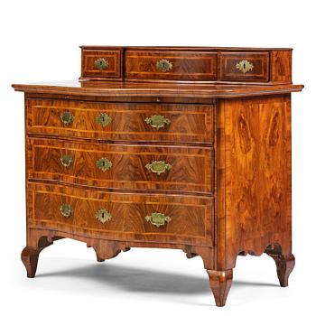9. A Swedish late baroque parquetry commode by J. H. Fürloh (master in Stockholm 1724-45).
