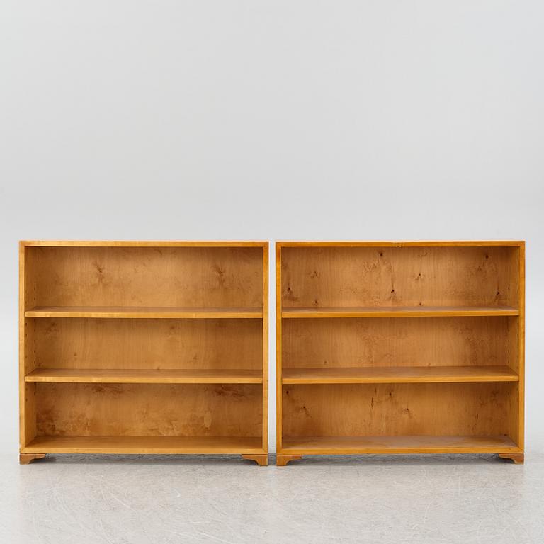 Bookcases, a pair, functionalist, 1930s.