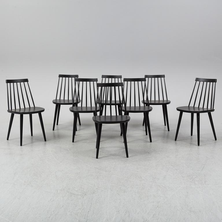 YNGVE EKSTRÖM, pinnstolar, 8 st, "Pinnockio", formgiven 1956.