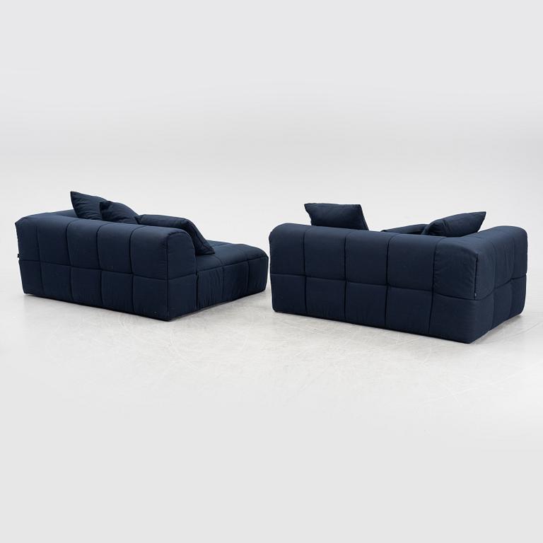 Cini Boeri & Laura Grizziotti, modulsoffa och sittpuff, "Strips", Arflex, Italien.