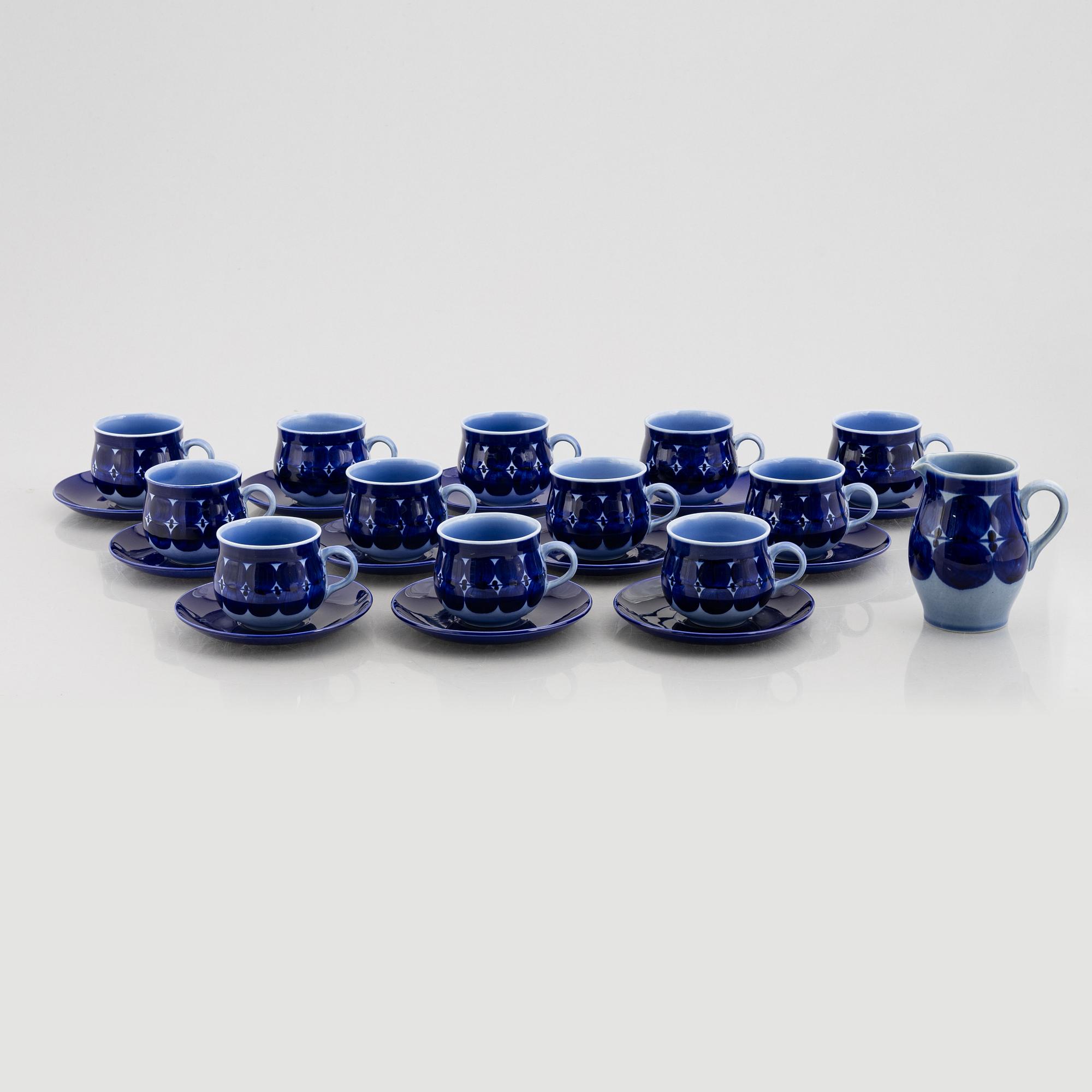 Lisa Larson, 13 servisdelar, "Matilda", Gustavsberg.