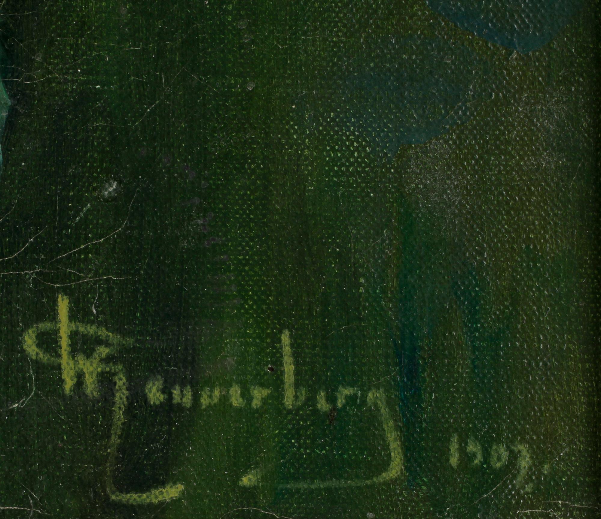 GUNNAR G:SON WENNERBERG, olja på duk, sign o dat 1909.