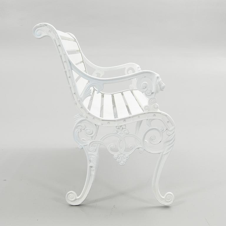 Garden bench, 20th century.