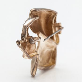 Björn Weckström, A sterling silver brooch "The stranger on Io". Lapponia 1974.