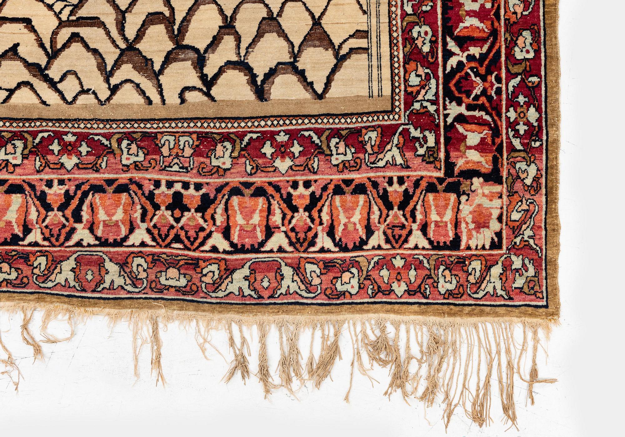 Matta, antik Kirman Laver, Södra Persien, ca 205 x 116 cm.