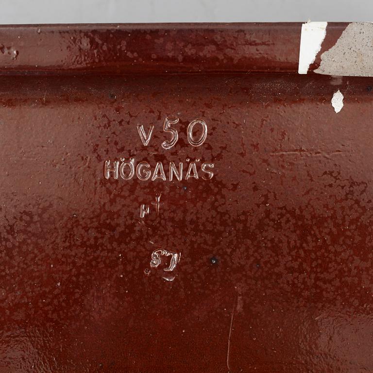 A salt glazed stone ware wash basin, Höganäs.