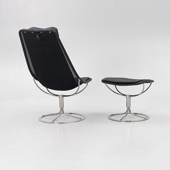 Bruno Mathsson, fåtölj med fotpall, "Jetson", Bruno Mathsson International 2016.