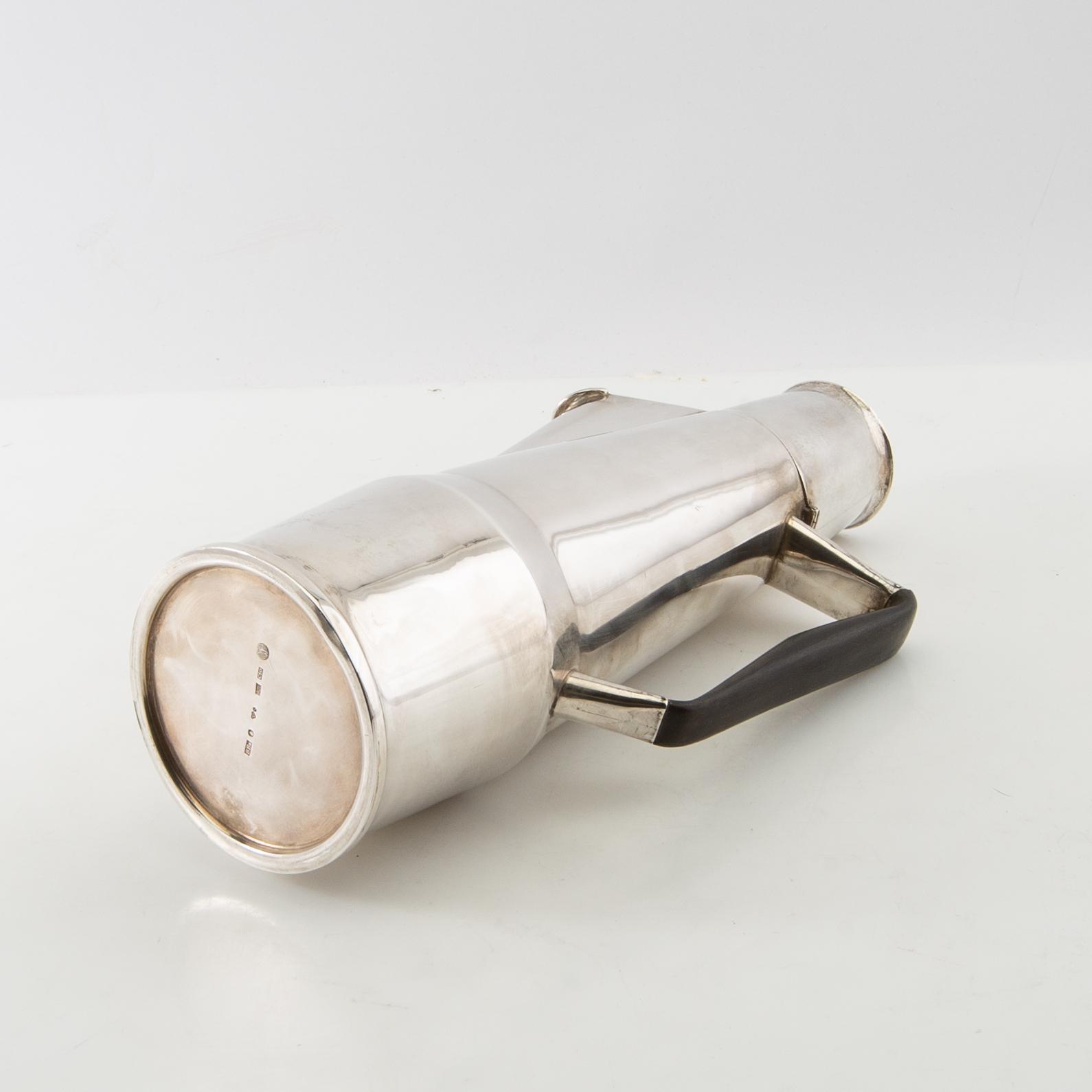 Bertil Berggren Askenström, kanna, silver, Stockholm, 1977.