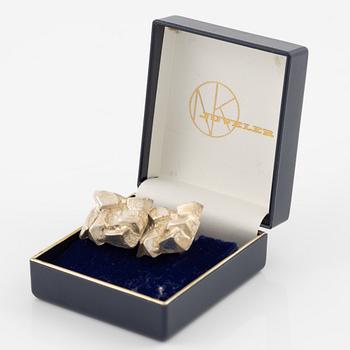 Björn Weckström, manschettknappar, silver. Lapponia 1972.