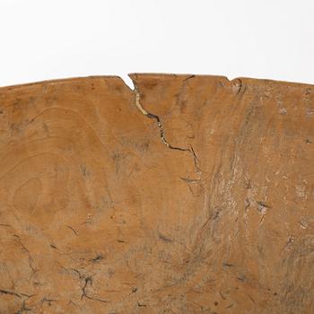 A Swedish burl bowl, dated 1796.