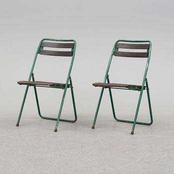 a pair of 1960's century garden chairs 'B12' from Grythyttan.