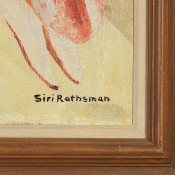 Siri Rathsman, olja på duk, signerad, även signerad och daterad 1930 a tergo.
