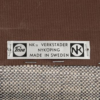 Kerstin Hörlin-Holmquist, a 'Lilla Eva' armchair and a 'Fikonlövet' ottoman, Triva, Nordiska Kompaniet.