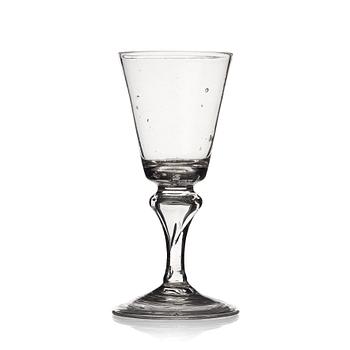 291. A set of 10 wine glasses, 18th Century.