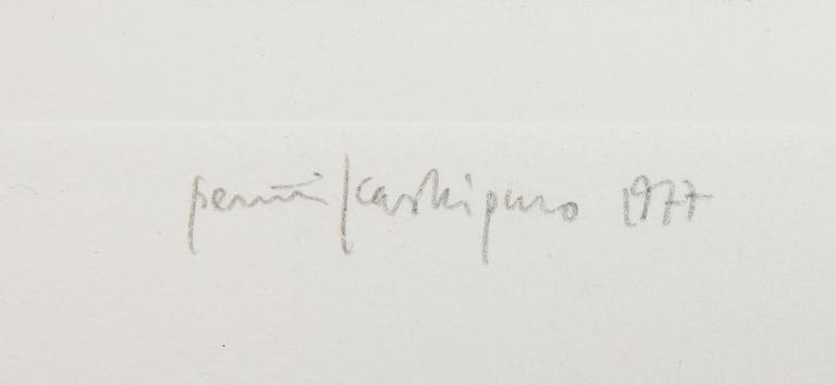 PENTTI KASKIPURO, 2 st, etsningar, signerade och daterade 1977/1978, numrerade 8/80.