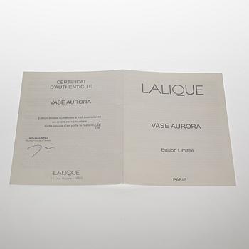 A Lalique glass vase, "Aurora", numbered 060/188 from the 21st century.