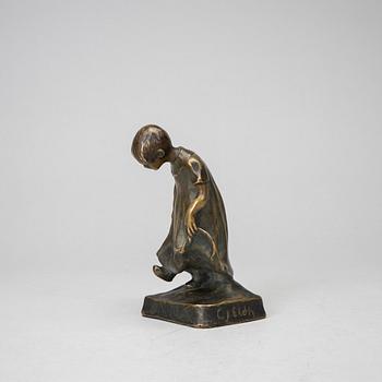 Carl Eldh, sculpture, bronze, signed CJ Eldh. inscribed LA 69.