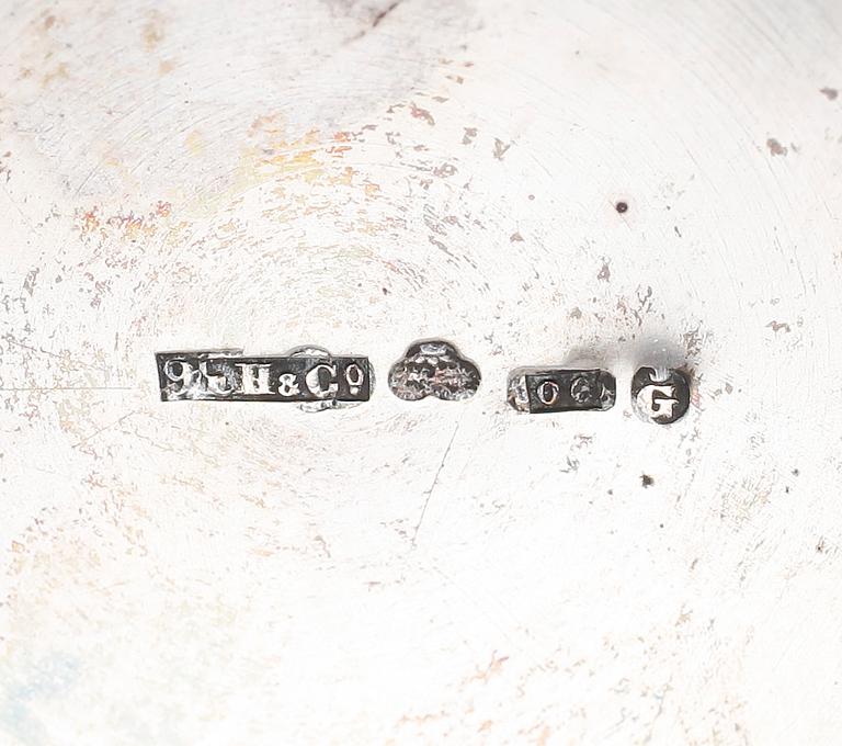 BÄGARE, 2 st, silver, Göteborg 1892. Vikt ca 117 gram.