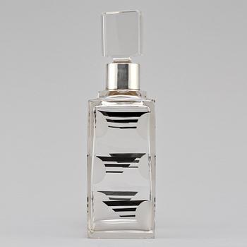 KARAFF, glas och silver, troligen Karel Palda, 1936.