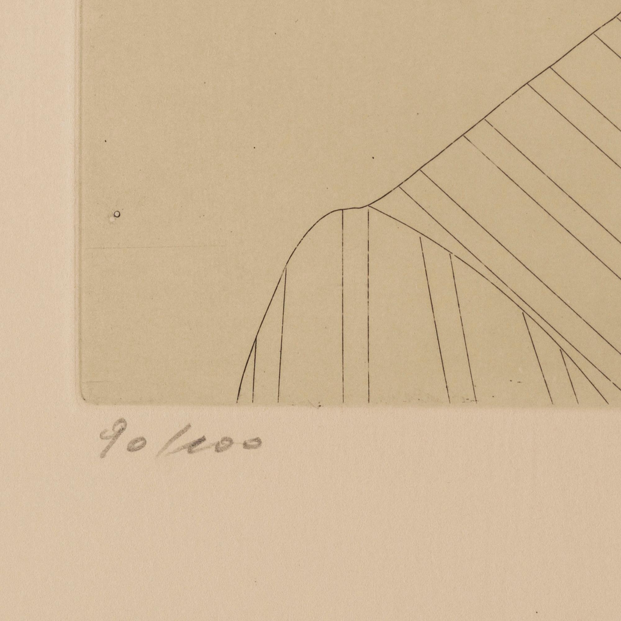 PAUL WUNDERLICH, färgakvatint, signerad och numrerad 90/100.