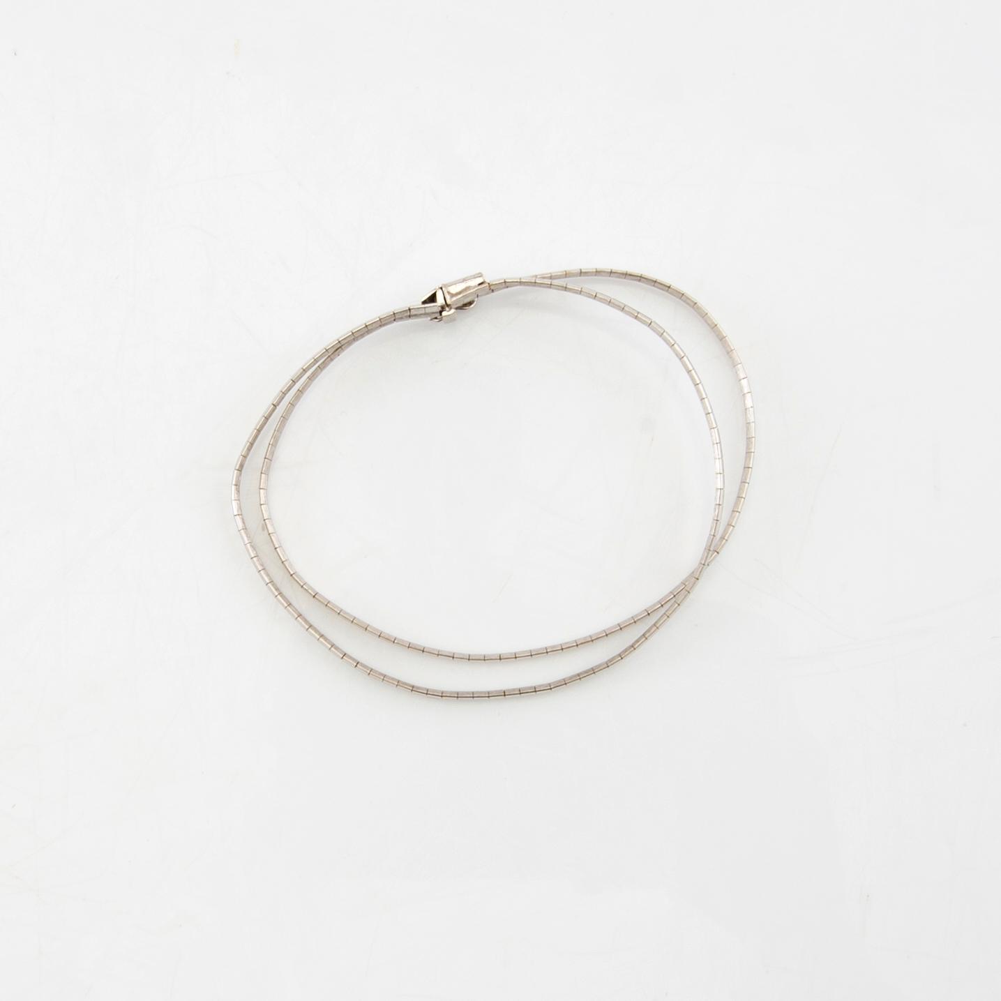 Bracelet 18K white gold, Unoaerre Italy.