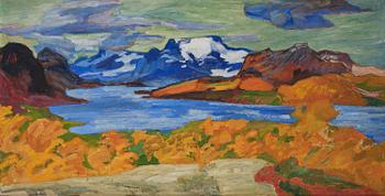 892. Helmer Osslund, "Utsikt mot Stora Sjöfallet".