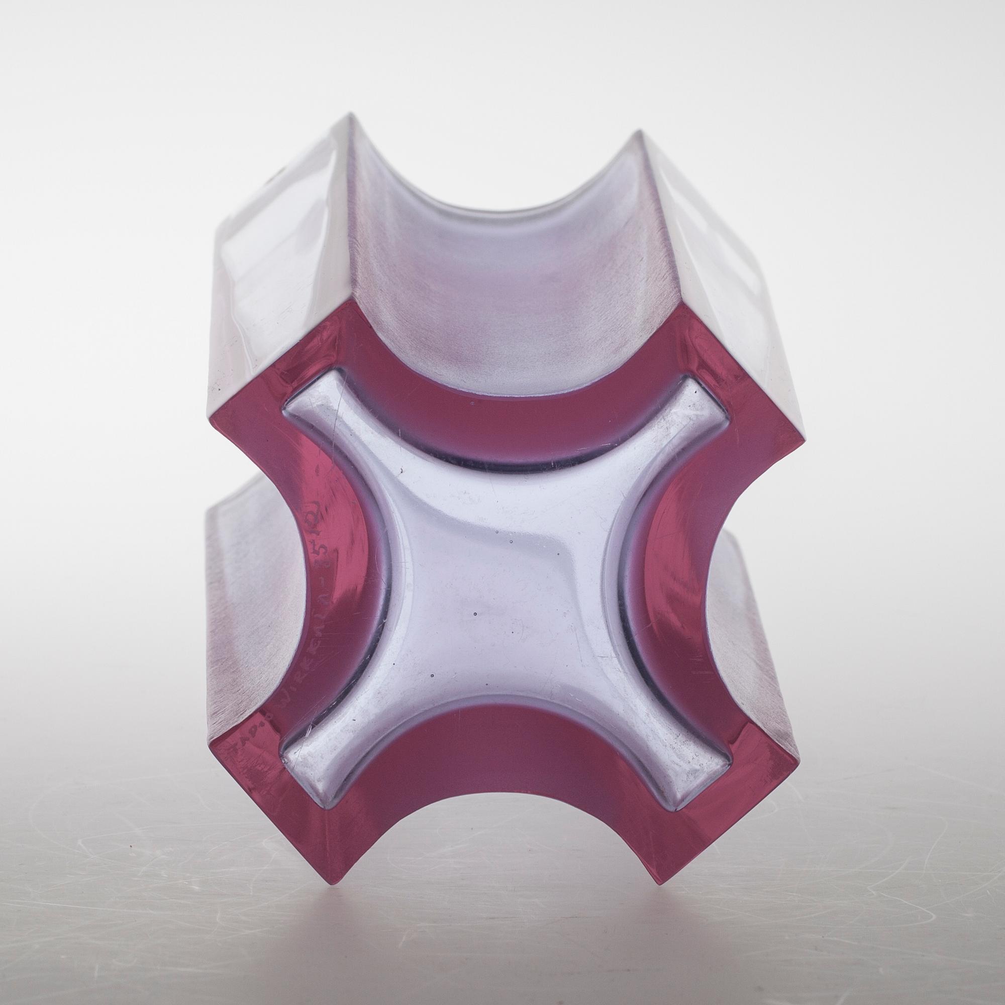 VAS, glas, signerad Tapio Wirkkala 3512. Iittala.