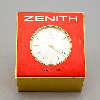 ZENITH, "Exakt Tid", s.c, Exact Time", mantle clock, 100 x 100 x 120 mm,