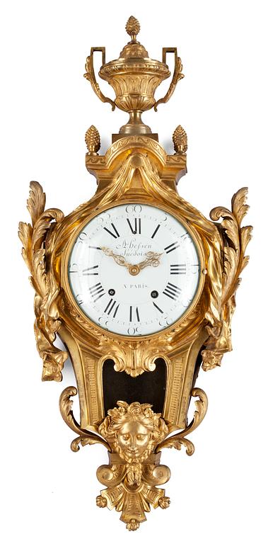 VÄGGPENDYL, av André Hessén. Frankrike, 1770/80-tal. Louis XVI.