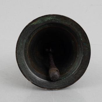 A bronze bell, marked Gothenburg, Sweden, an dated 1781.