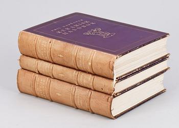 BOKVERK, vol I-III, "Keramisk Handbok" av Emil Hannover, numr 515/750, Stockholm 1919-24.