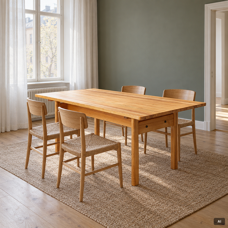 Børge Mogensen, Dining table, “Asserbo”, Karl Andersson & Söner, second half of the 20th century.