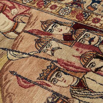 An Antique Kerman Laver, 216 x 137 cm.