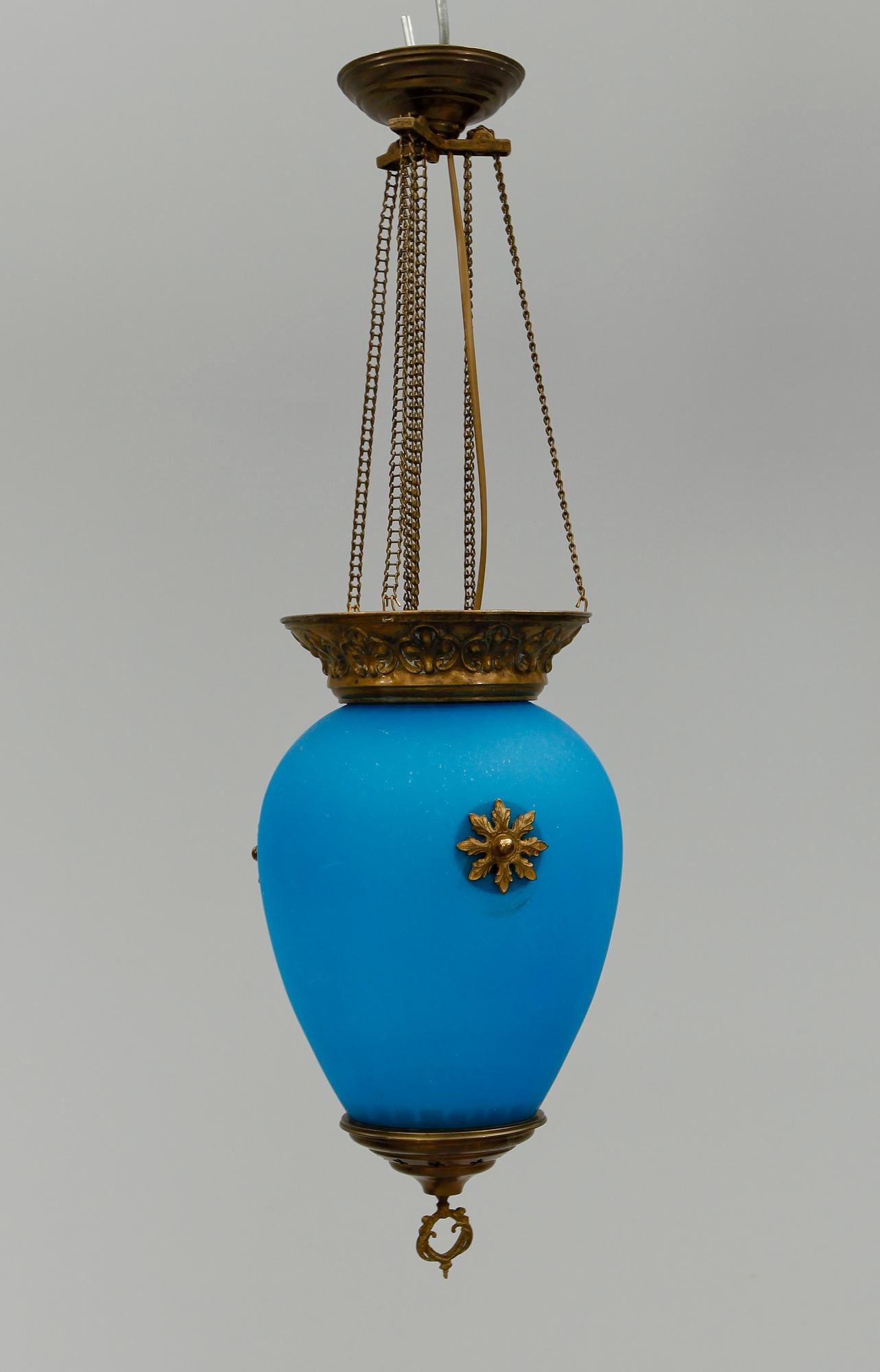 MÅNSKENSAMPEL, sent 1800-tal. Höjd 37 cm.