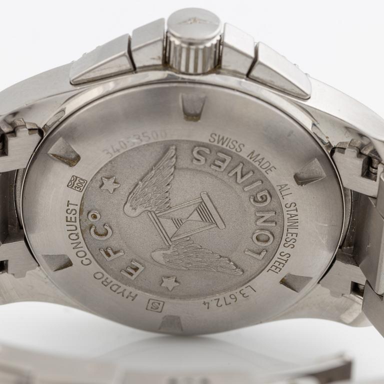 Longines, Hydro Conquest, chronograph, wristwatch, 41 mm.