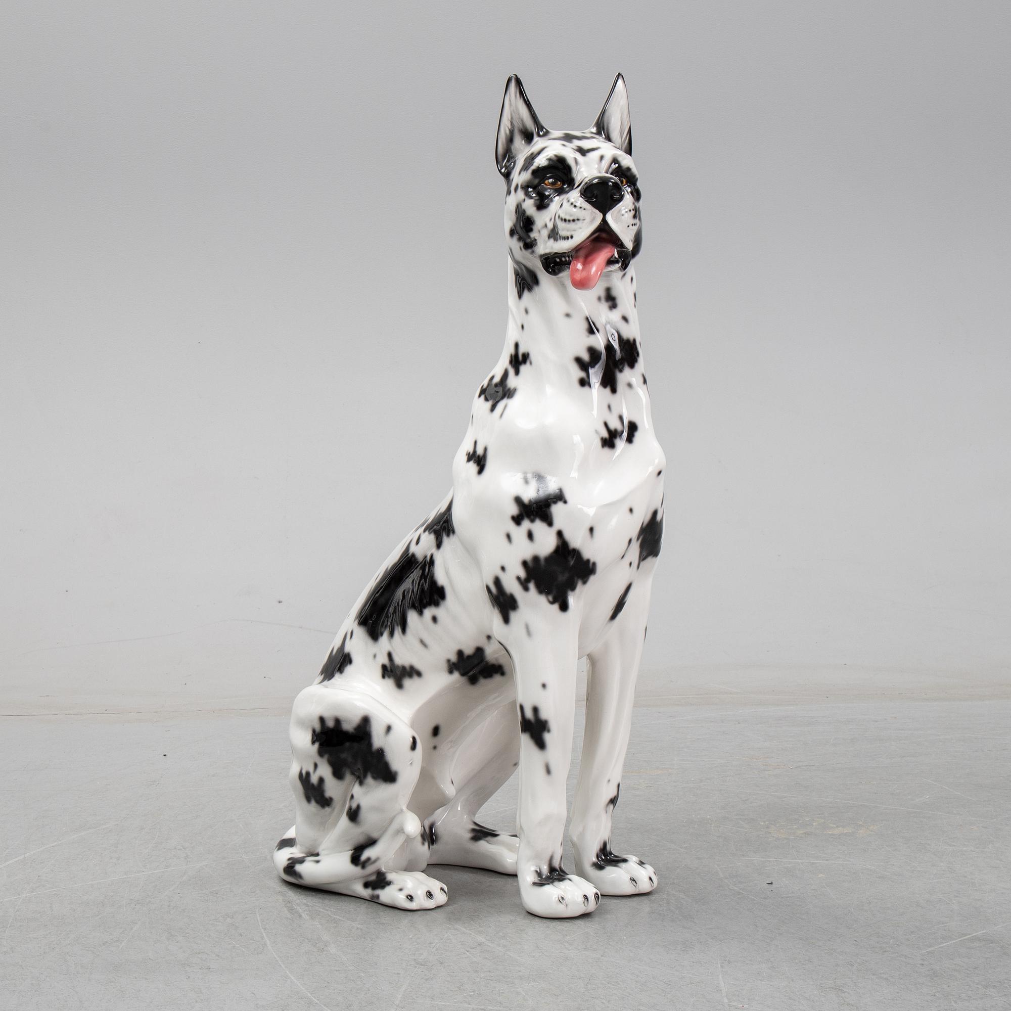 A dog sculpture, Italy, late 20th Century.
