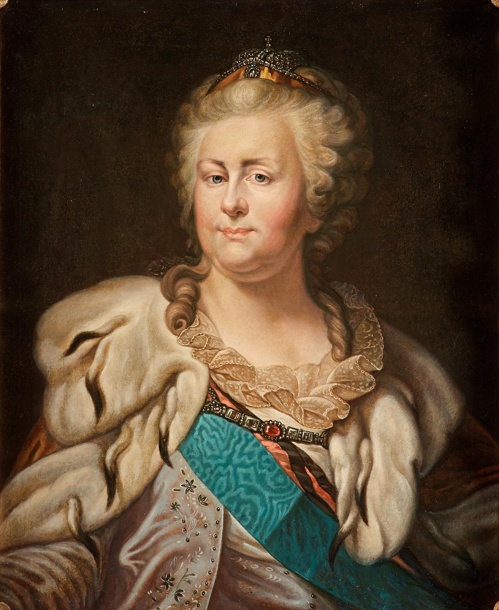 Giovanni Battista Lampi His studio, Catherine the Great (1729-1796).