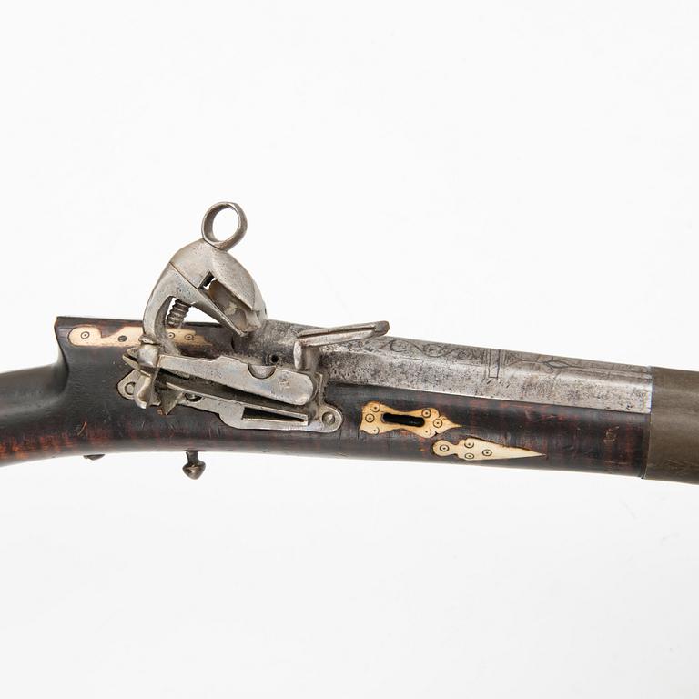 A 18th Century Ottoman miquelet-lock musket.