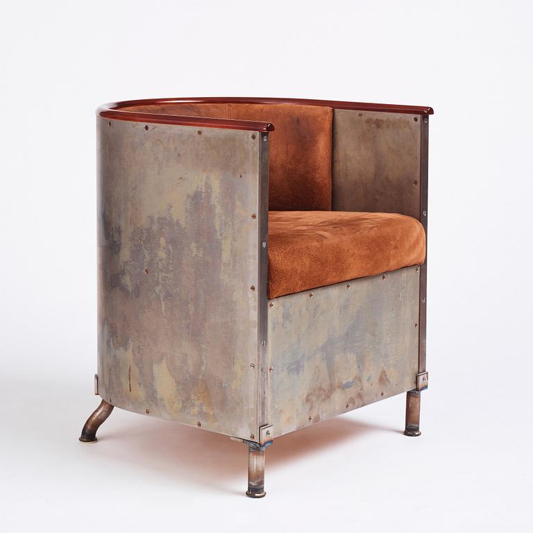 Mats Theselius, a 'Järn/Mocca' lounge chair, ed. 41/360, Källemo, Sweden, post 1994.