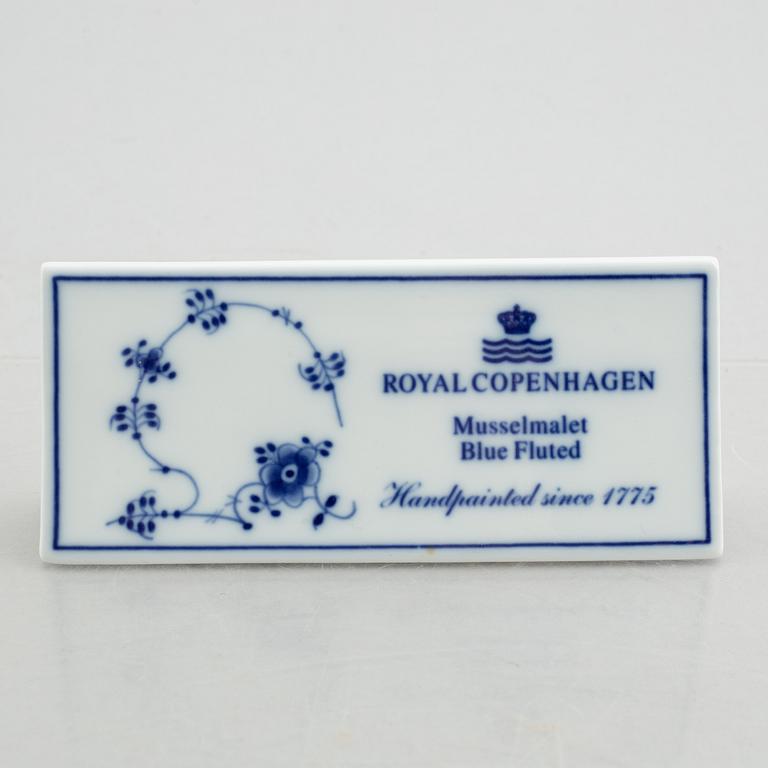 Skyltar, fyra stycken, porslin, Royal Copenhagen.