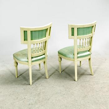 Stolar 6 st Sengustavianska. Västsverige, omkring år 1800.