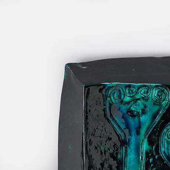 Birger Kaipiainen, väggrelief, stengods signerad Kaipiainen.