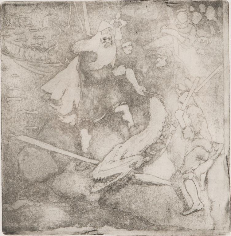 Akseli Gallen-Kallela, "Den stora gäddan".