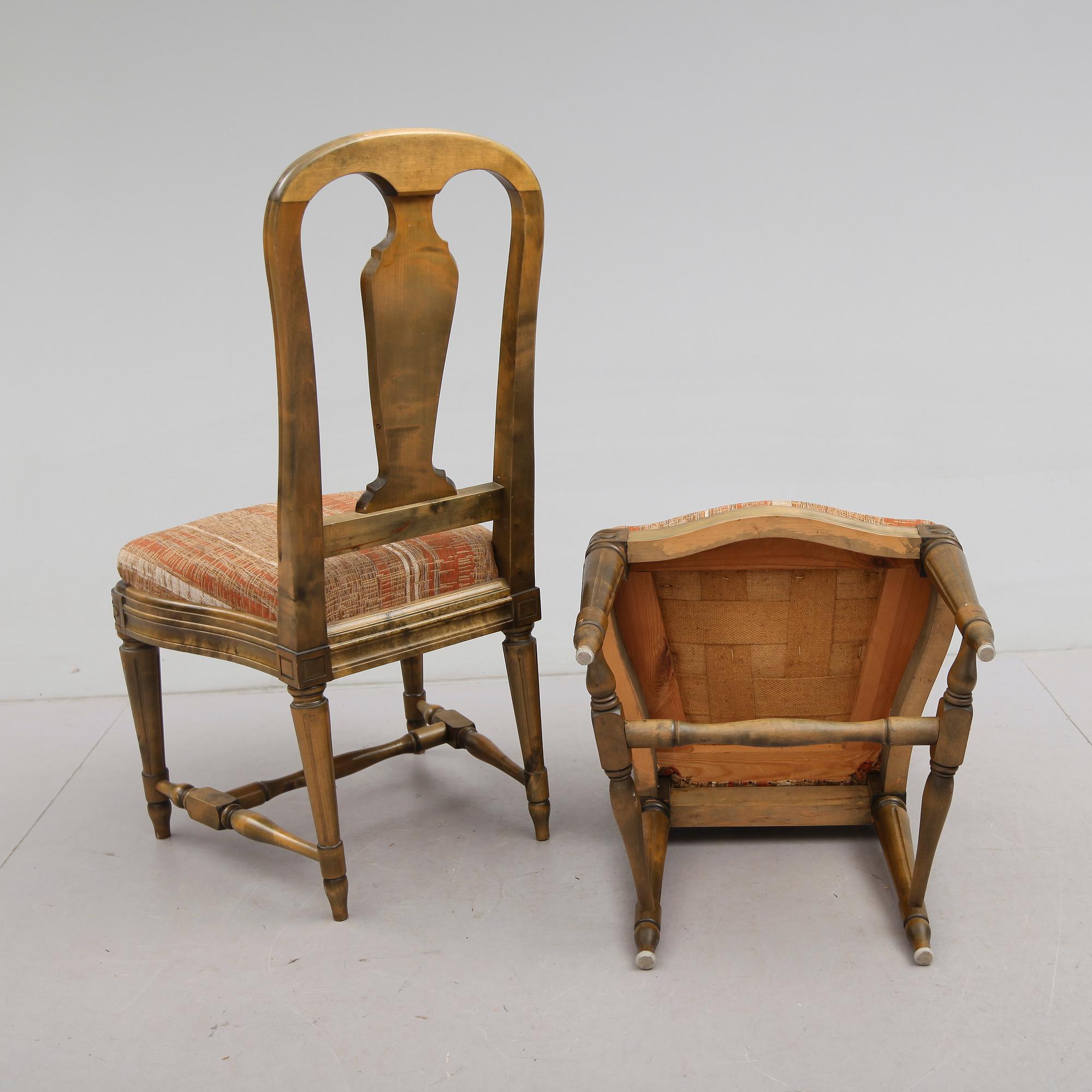 STOLAR, 10 st, gustaviansk stil, 1900-talets första hälft.