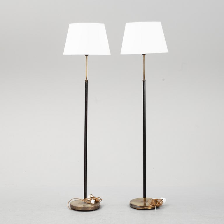 A pair of floor lamps from Falkenbergs belysning in the second half of the 20th century.