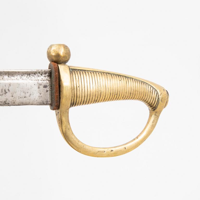 To cutlasses, 19th century, with scabbards.