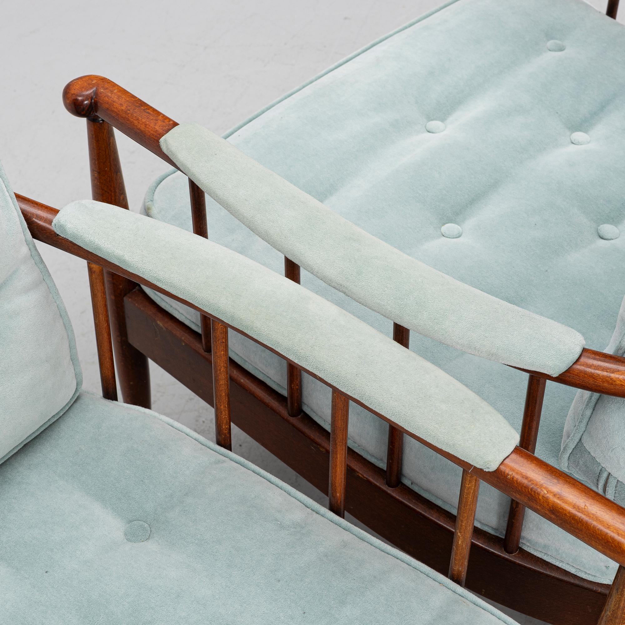 Kerstin Hörlin-Holmquist, a pair of 'Skrindan' armchairs, second half of the 20th century.