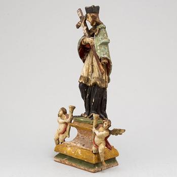 A wooden sculpture, 18th / 19th century.