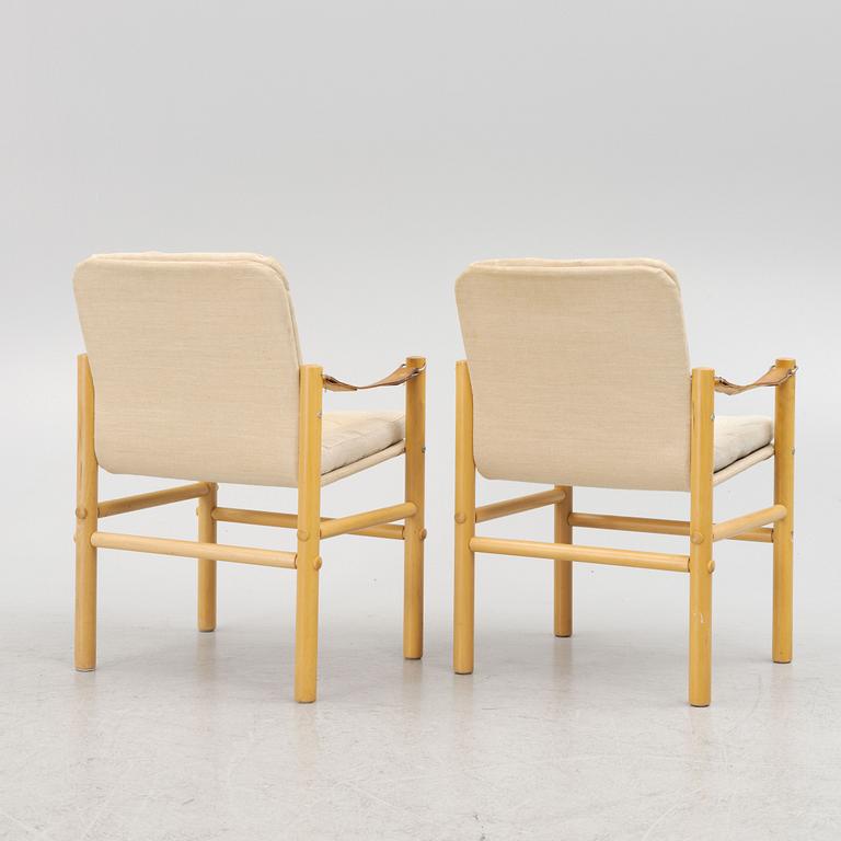 Bror Boije, armchairs, a pair, "Junker", 1970s.